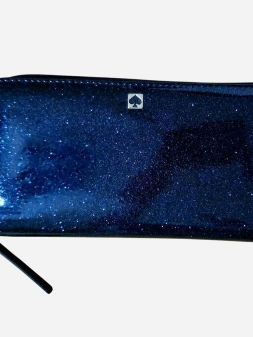 EUC 2015 Kate Spade Midnight Navy Blue Glitter Zip-Around Continental Wallet - Picture 15 of 16